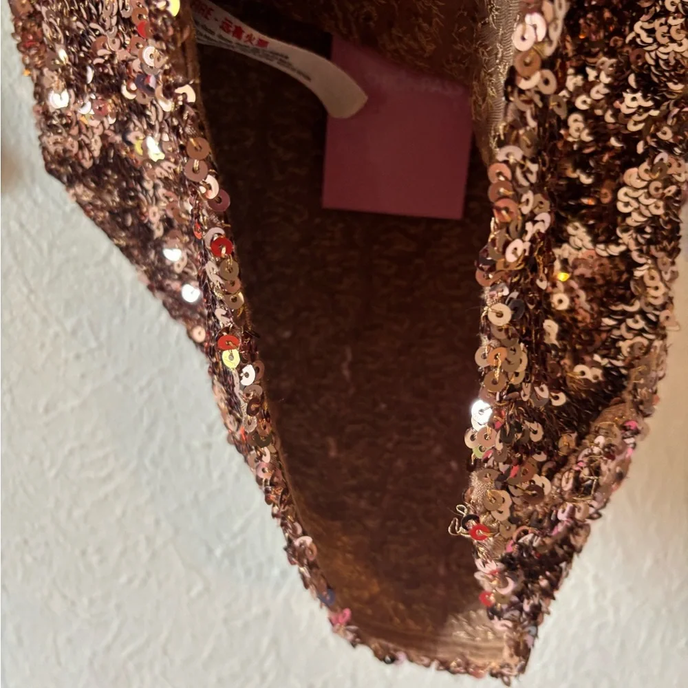 Free People Sequin Gold Women's‎ Top size S